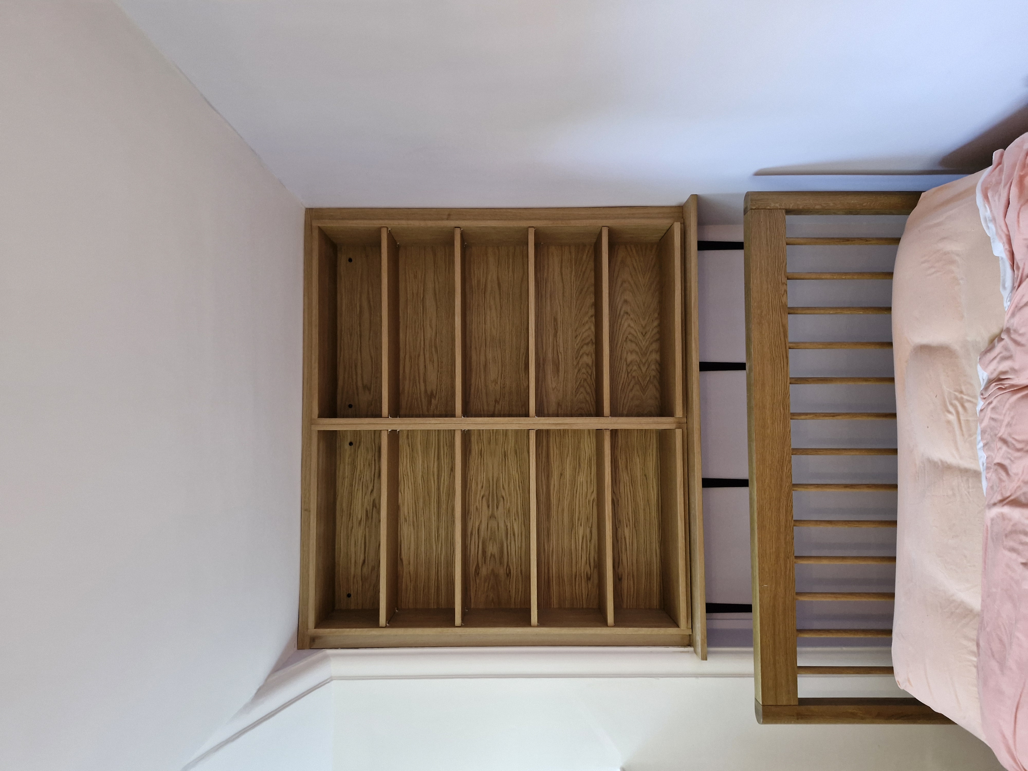Oak Shelving Installed
