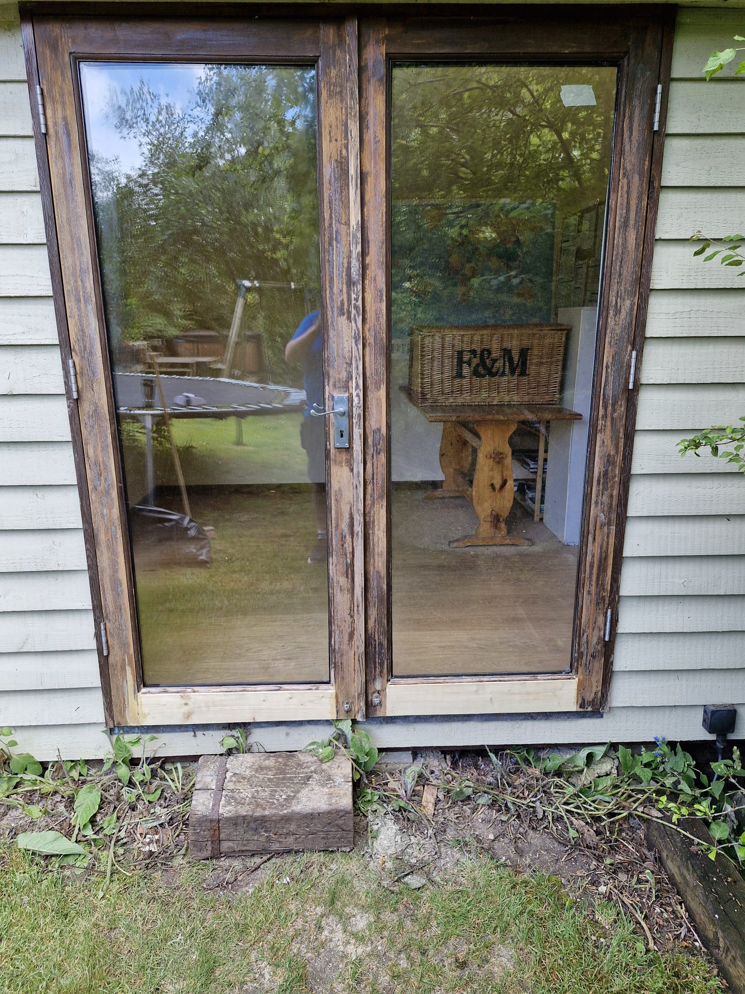 Stripped Double Doors